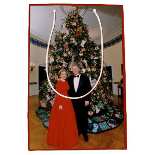 Sac Cadeau Moyen Noël du président américain Bill Clinton et Hillar
