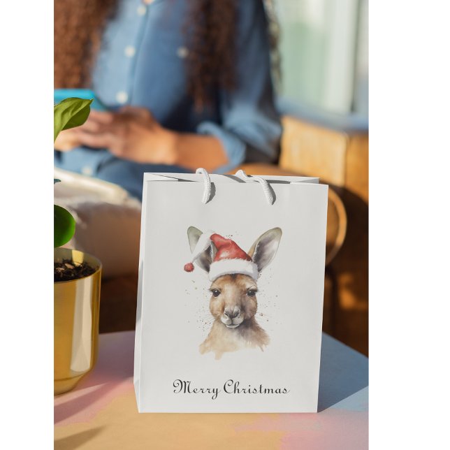 Sac Cadeau Moyen Noël Kangaroo, personnalisable (Créateur téléchargé)
