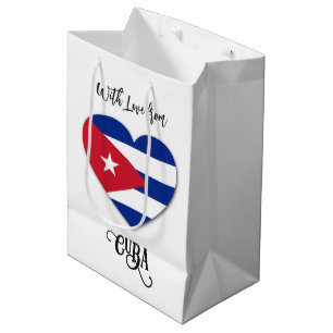 Sac Cadeau Moyen Nom personnalisé Cuba Love