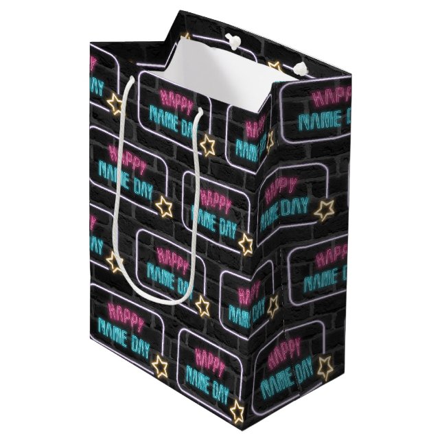 Sac Cadeau Moyen Non Nom Jour Connexion Brick (Devant Angle)