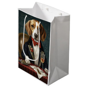 Sac Cadeau Moyen Nouvelle année Beagle