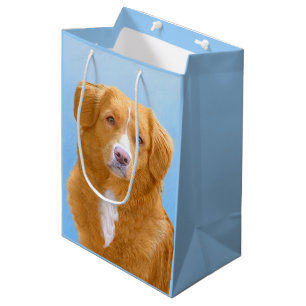Sac Cadeau Moyen Nouvelle-Écosse Peinture de chien pour l'essayeur