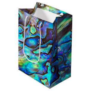Sac Cadeau Moyen Nouvelle-Zélande Abalone Paua Shell Motif 1