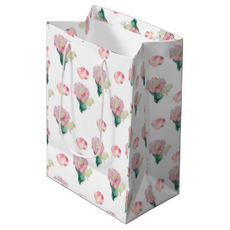 Sac Cadeau Moyen Nugget Bébé Poussin de Pâques et Tulipe