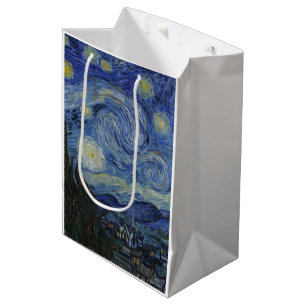 Sac Cadeau Moyen Nuit étoilée par Vincent Van Gogh