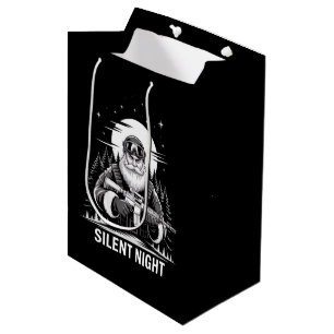 Sac Cadeau Moyen Nuit silencieuse Santa Noël Vétéran Militaire