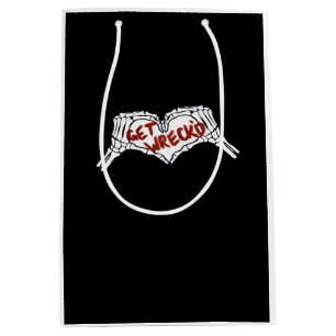 Sac Cadeau Moyen Obtenir épave Squelette Main Heart Classic