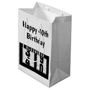Sac Cadeau Moyen Odomètre du 40e anniversaire