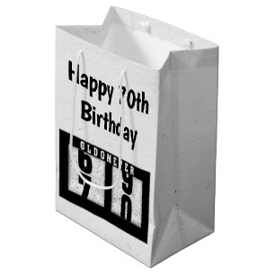 Sac Cadeau Moyen Odomètre du 70e anniversaire