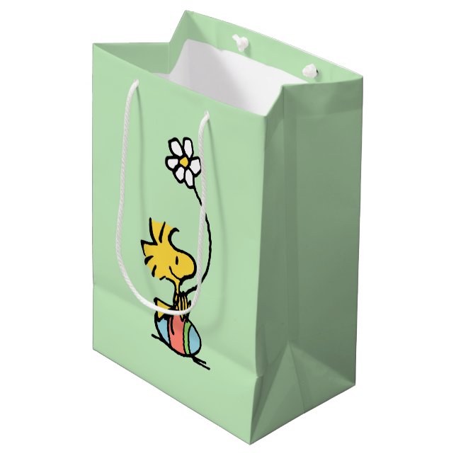 Sac Cadeau Moyen OEuf de Pâques (Devant Angle)
