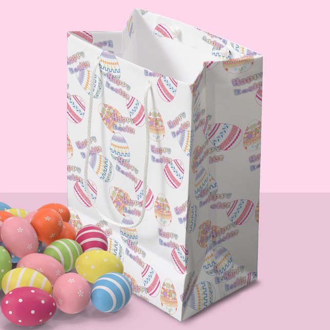 Sac Cadeau Moyen Oeufs de Pâques (Créateur téléchargé)