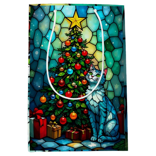 Sac Cadeau Moyen Oh sapin de Noël (Devant)