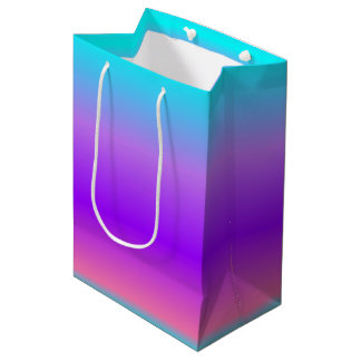 Sac Cadeau Moyen Ombre bleu violet