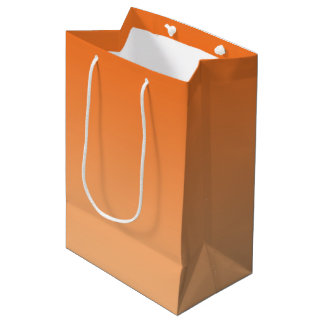 Sac Cadeau Moyen Ombre orange