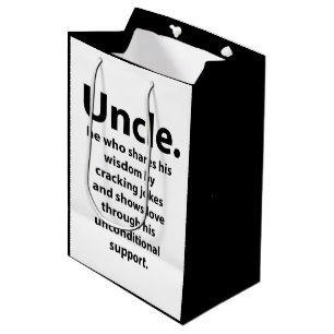 Sac Cadeau Moyen Oncle Anniversaire Inspirational Funny