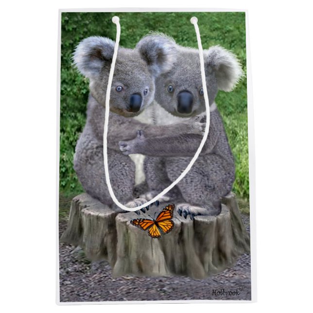 Sac Cadeau Moyen Ours de koala de bébé Huggies (Devant)