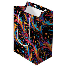 Sac Cadeau Moyen Paint Sauvage Vibrant
