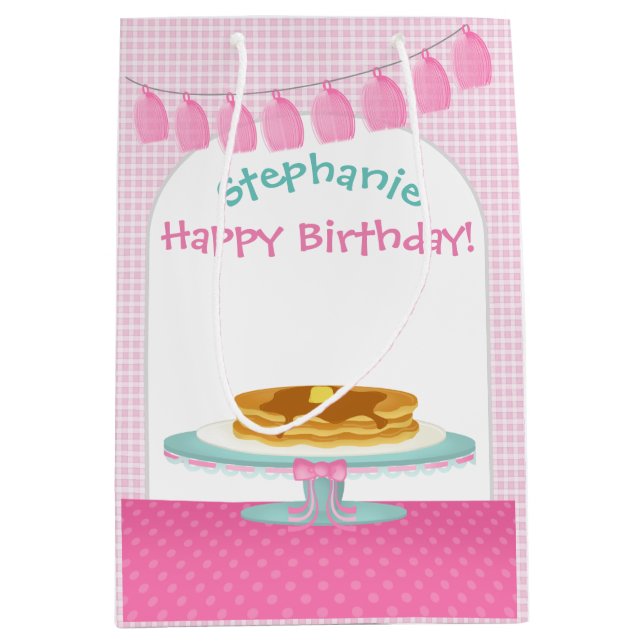 Sac Cadeau Moyen Pancakes et pyjamas (Devant)