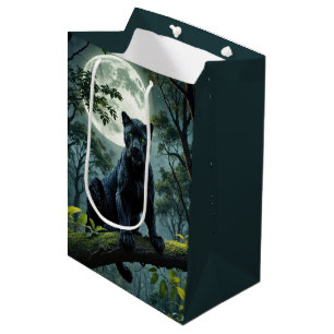 Sac Cadeau Moyen Panthère Noire Anniversaire Au Lune