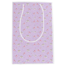 Sac Cadeau Moyen Papier Cadeau Peachify Licorne Cieux