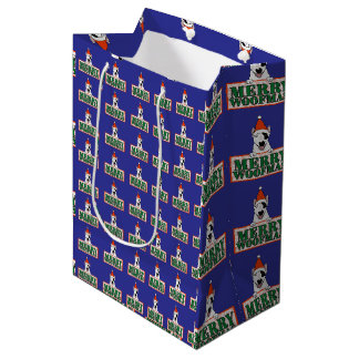 Sac Cadeau Moyen Papier cadeau Spike "Merry Woofmass"