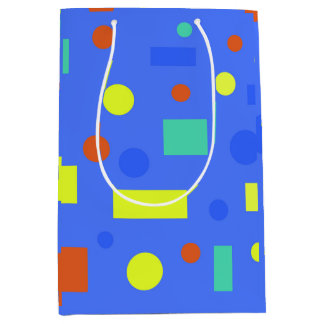 Sac Cadeau Moyen Papiers Cadeaux Anniversaire Enfants Formes Géomét