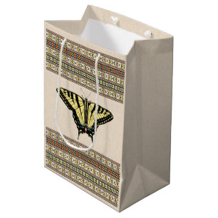 Sac Cadeau Moyen Papillon Southwestern jaune Swallowtail