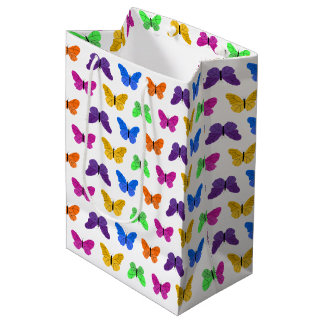 Sac Cadeau Moyen Papillons