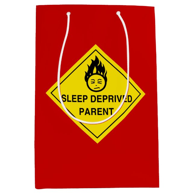 Sac Cadeau Moyen Parent privé du sommeil (Devant)