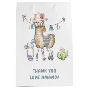 Sac Cadeau Moyen Parti Anniversaire de enfant de Llama