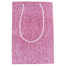 Sac Cadeau Moyen Parties scintillant rose Glitz