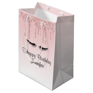 Sac Cadeau Moyen Parties scintillant rose moderne Drivers & Eyelash