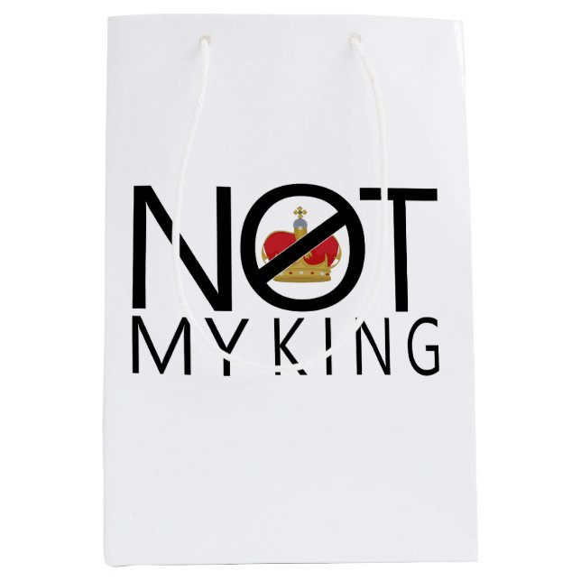 Sac Cadeau Moyen Pas mon roi (Devant)