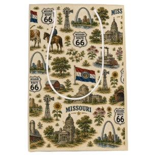 Sac Cadeau Moyen Passerelle Cadeau Missouri Route 66