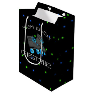 Sac Cadeau Moyen Patinage à roulettes pour garçon Fête d'anniversai