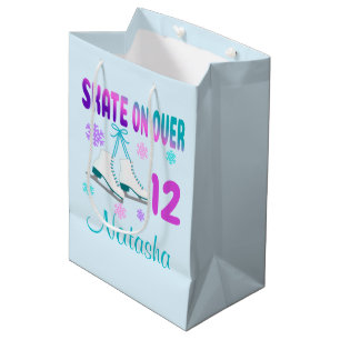 Sac Cadeau Moyen Patinage sur glace sur plus Anniversaire Patineuse