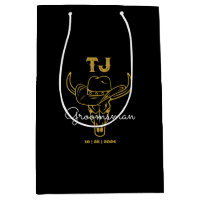 Pays Cowboy Personnalisé Groomsmen Monogramme