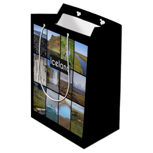 Sac Cadeau Moyen Paysage d'été islandais