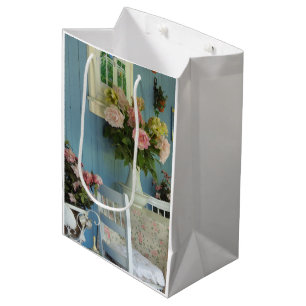 Sac Cadeau Moyen Peonies victoriennes - Le vignoble de Martha