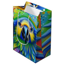 Perroquet de peinture colorée étonnante