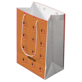 Sac Cadeau Moyen personalised elegant christmas gingerbread
