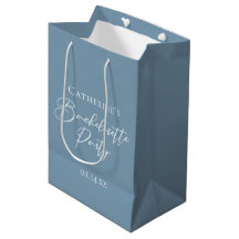 Personalized Chic Dusty Blue Bachelorette Party