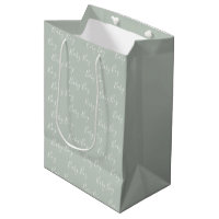 Personnalisé Sage Green Élégant bébé garçon