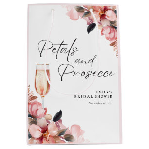 Sac Cadeau Moyen Pétales et apéritif floral de mariage