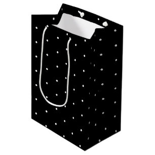 Sac Cadeau Moyen Petit cadeau de motif noir blanc