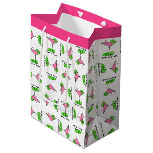 Sac Cadeau Moyen Pickleball Dinks & Drinks Boisson Rose Cosmopolite