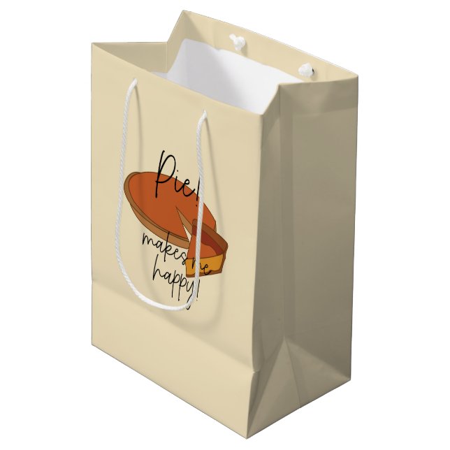Sac Cadeau Moyen Pie Me Rend Joyeuse Pie (Devant Angle)