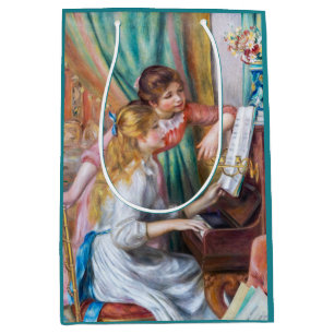 Sac Cadeau Moyen Pierre Auguste Renoir - Jeunes filles au piano
