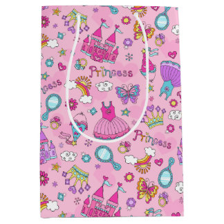 Sac Cadeau Moyen Pink Fairytale Princess
