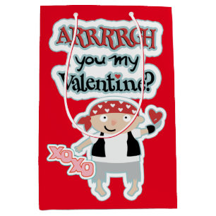 Sac Cadeau Moyen Pirate heureux Valentine